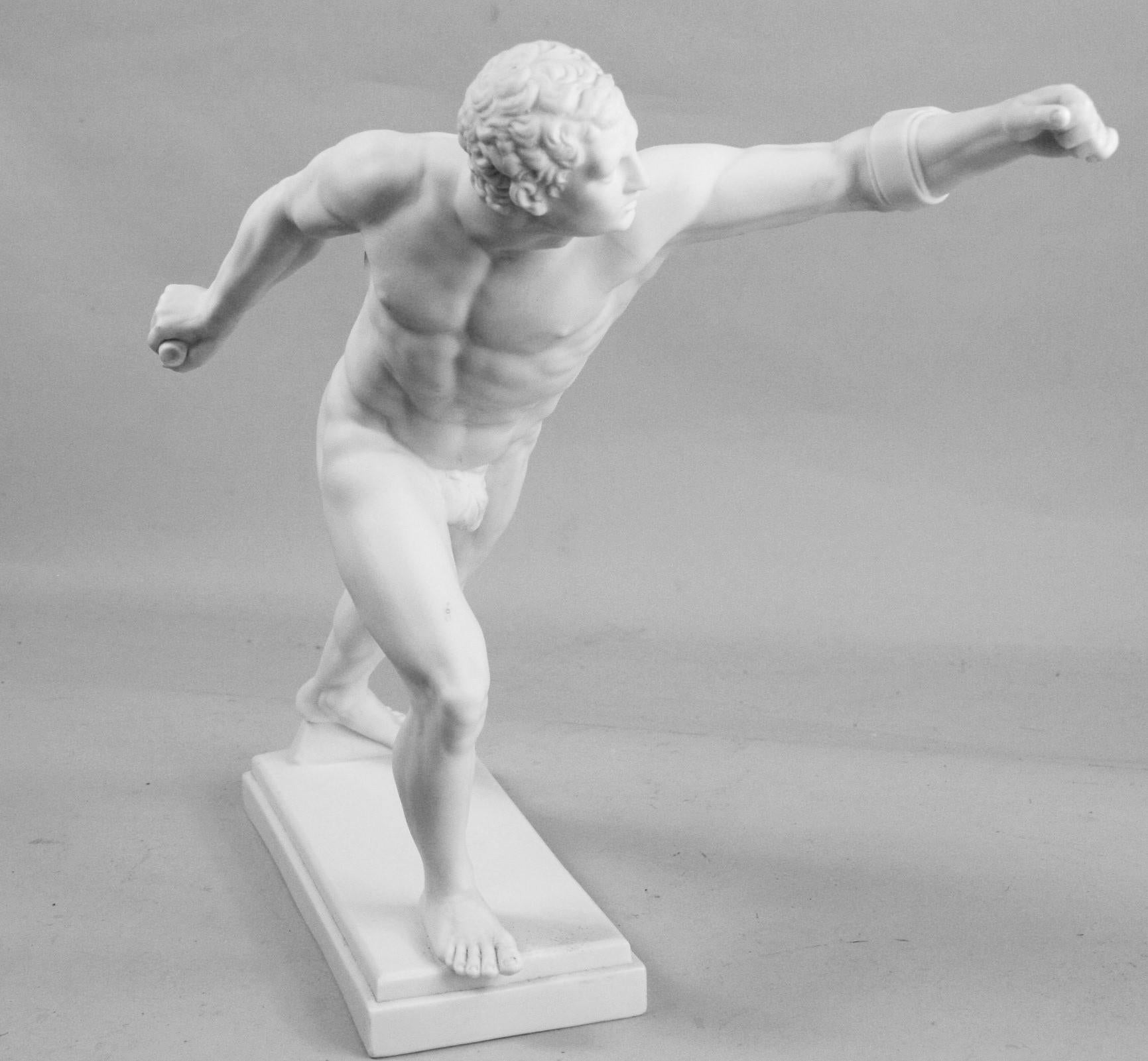Nude Classical Greek Runner Sculpture 13