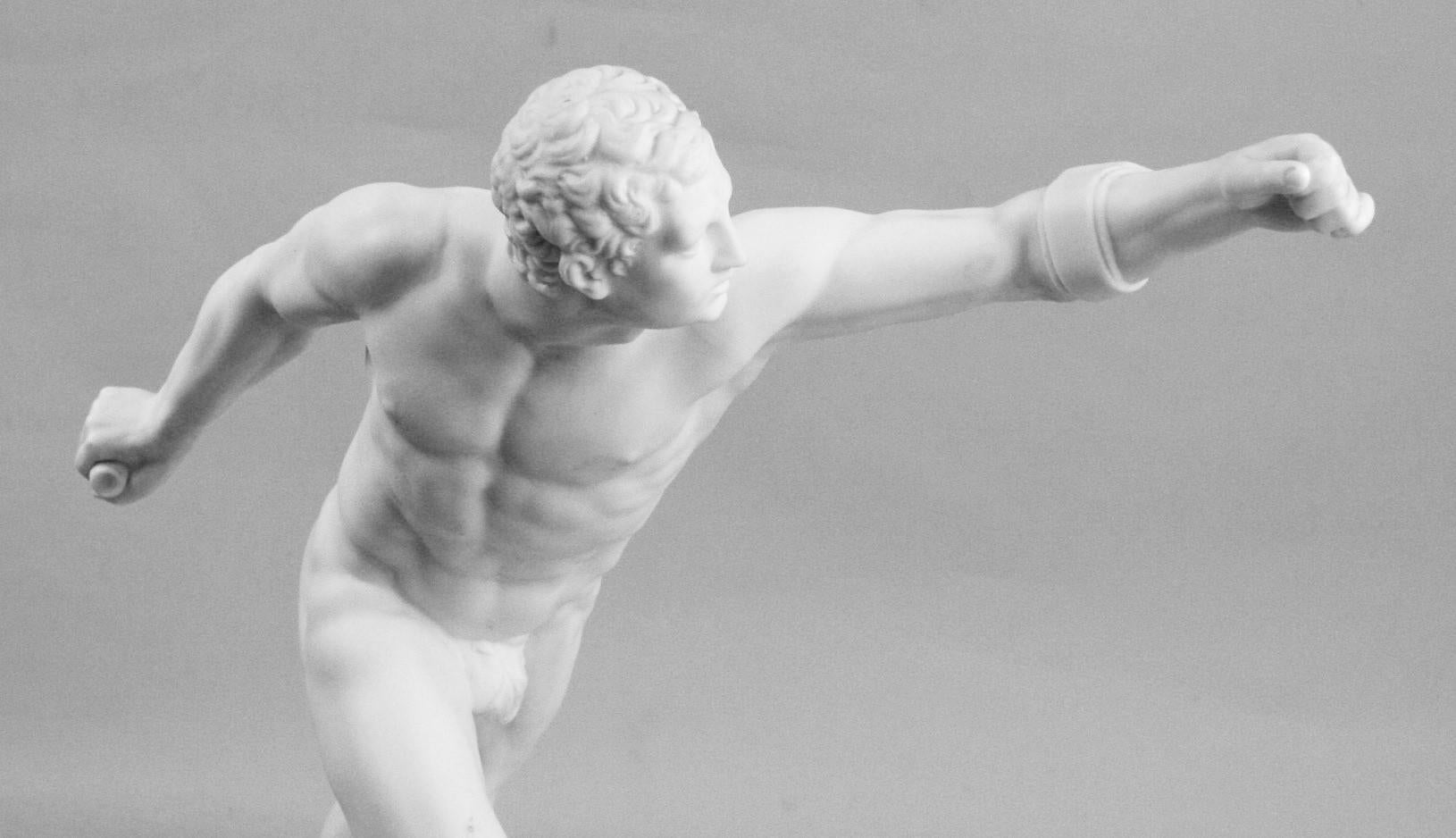 Nude Classical Greek Runner Sculpture 14