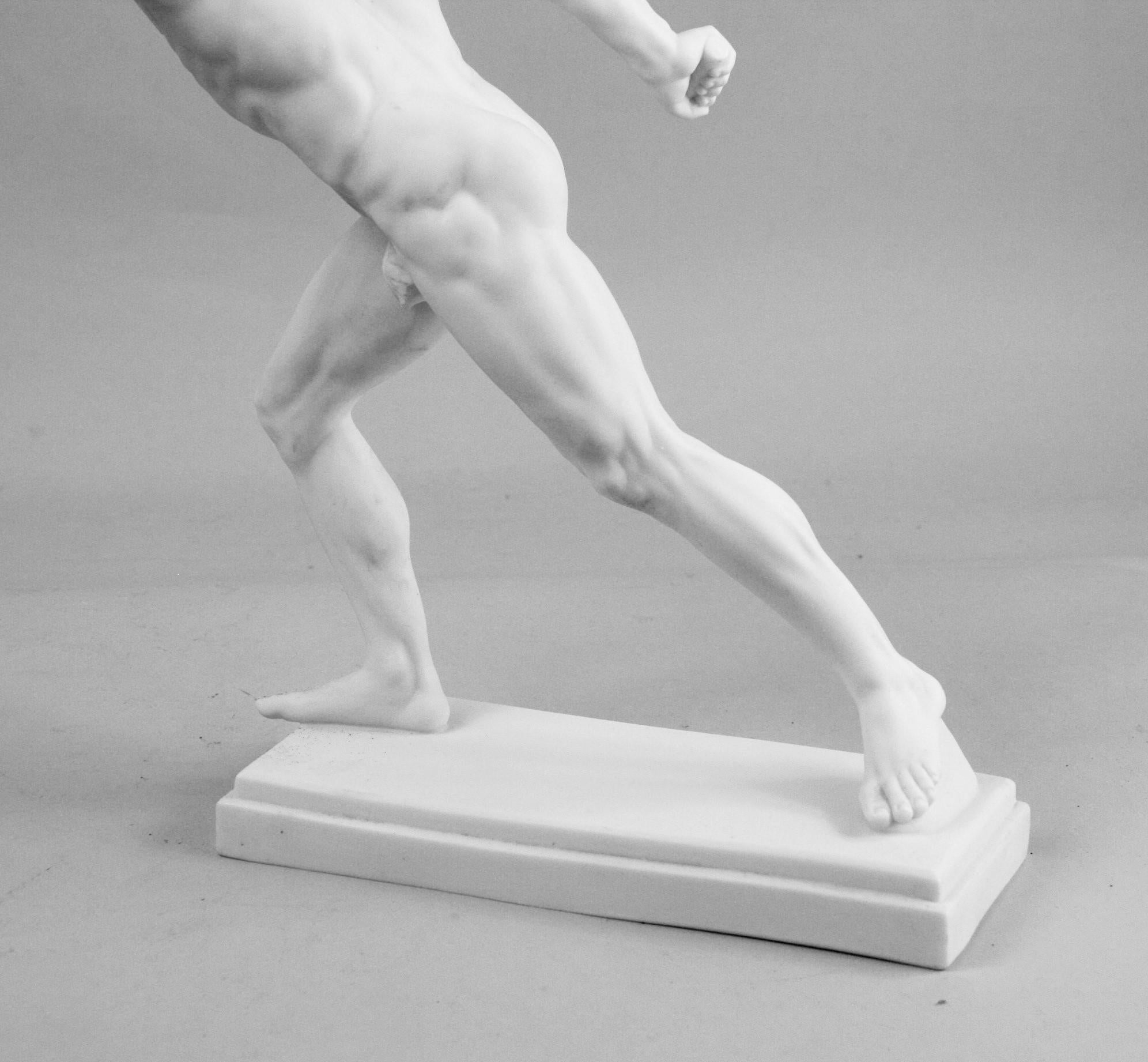 Nude Classical Greek Runner Sculpture 4