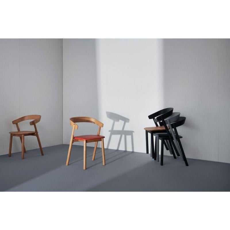 XXIe siècle et contemporain Chaise de salle à manger couleur chair, cuir naturel, par Made By Choice en vente