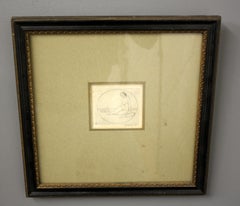 Nude Etching Drawing, by Heinrich Vogeler, circa 1900