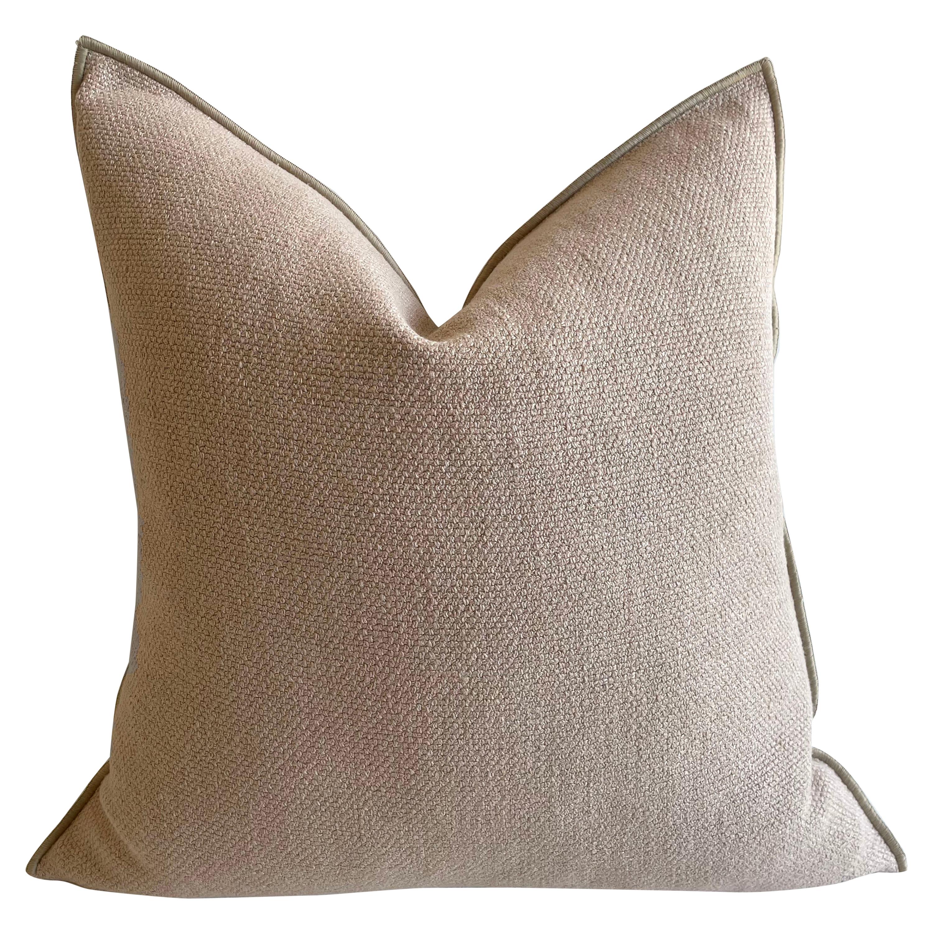 Fromentera French Linen Euro Pillow For Sale at 1stDibs