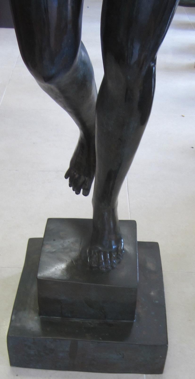 Early 20th Century Nude Female Bronze Statue For Sale
