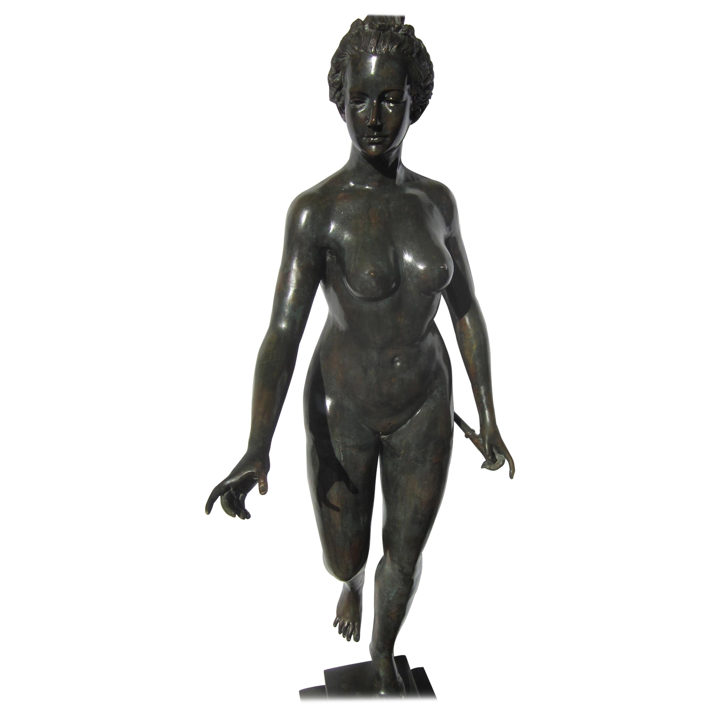 Nude Female Bronze Statue For Sale