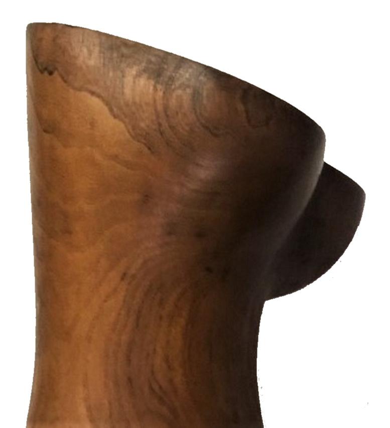 Striking in form and perfect in its proportions, this graceful and elegant wooden sculpture is a shining example of American art of the mid-20th century - a kind of Venus in the perception of the 1950s. Having not lost its relevance today, it will