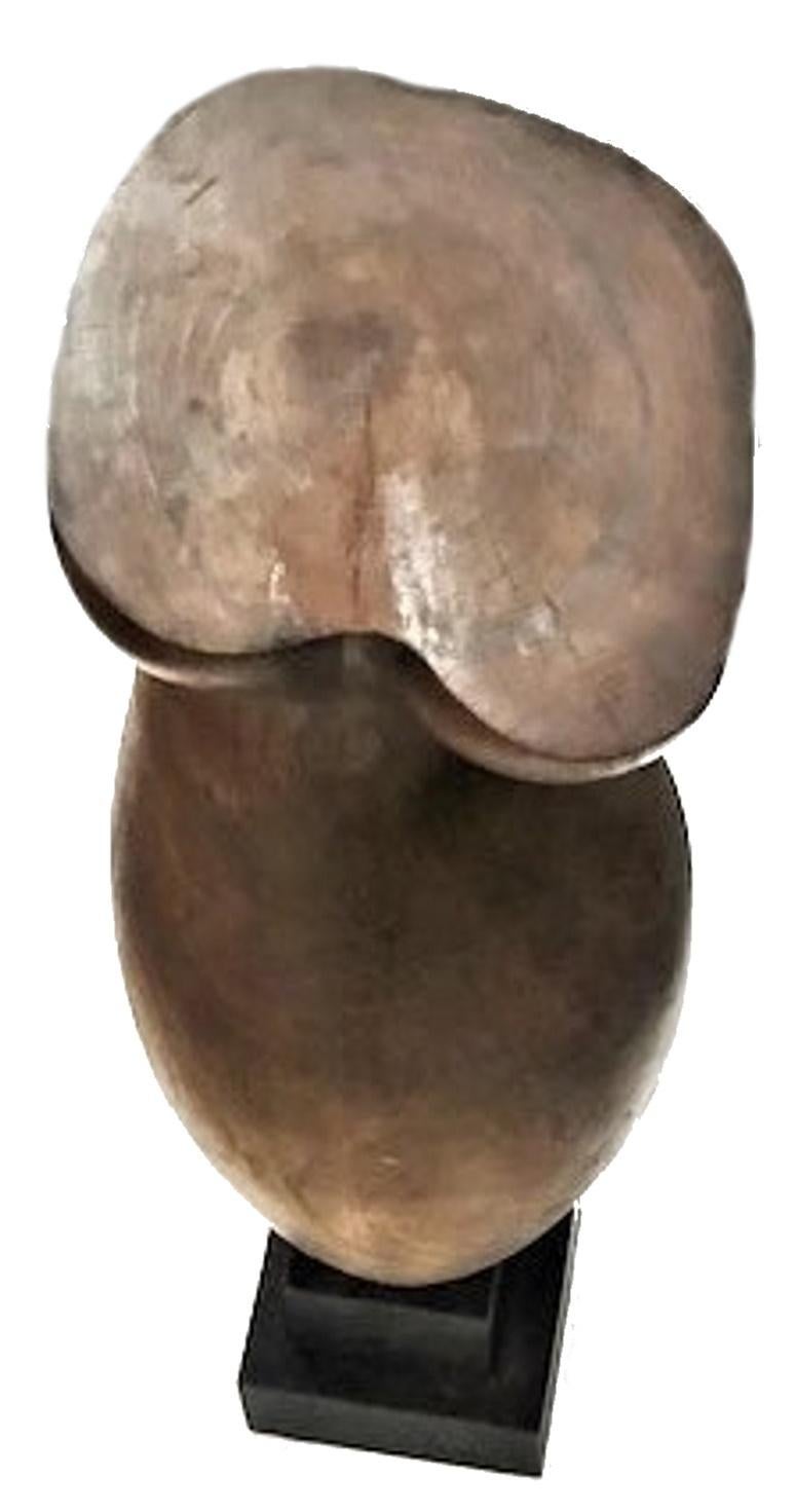 Mid-20th Century Nude Female Torso, American Mid-Century Modern Wooden Sculpture, ca. 1950s For Sale