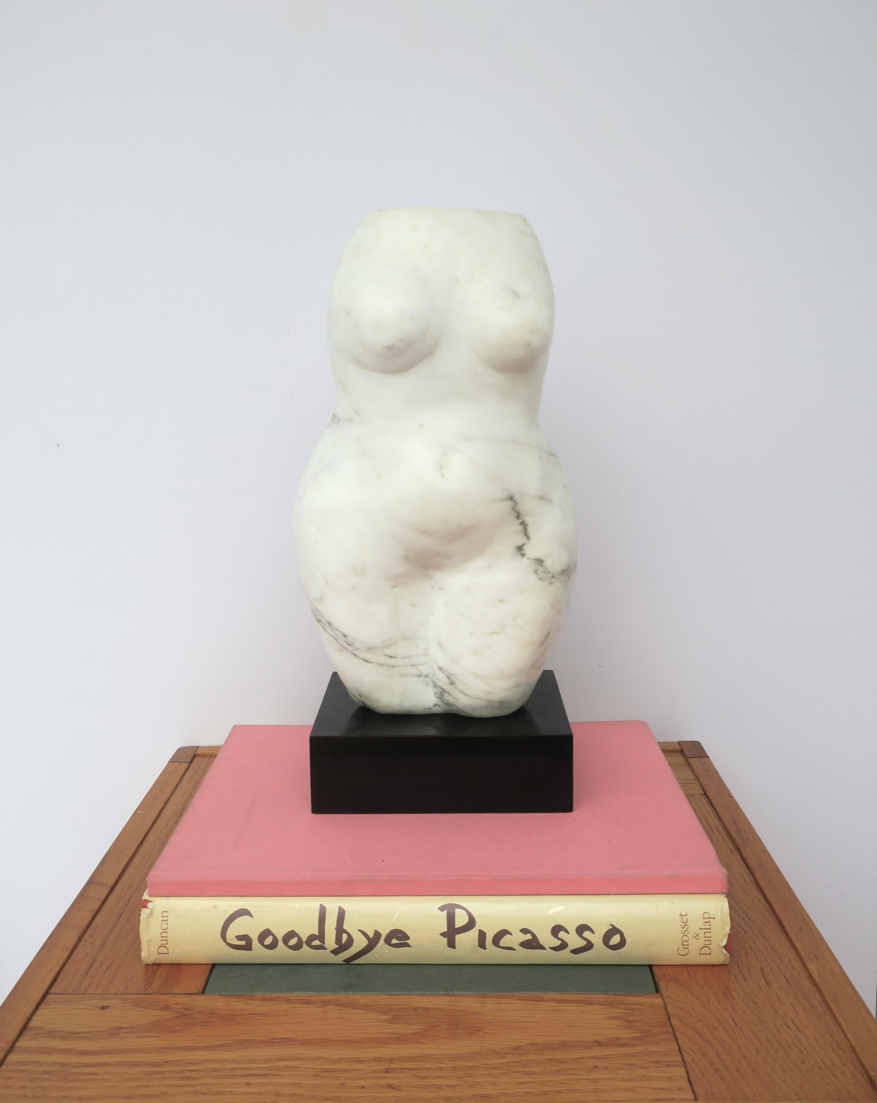 Modern Marble Female Sculpture  For Sale