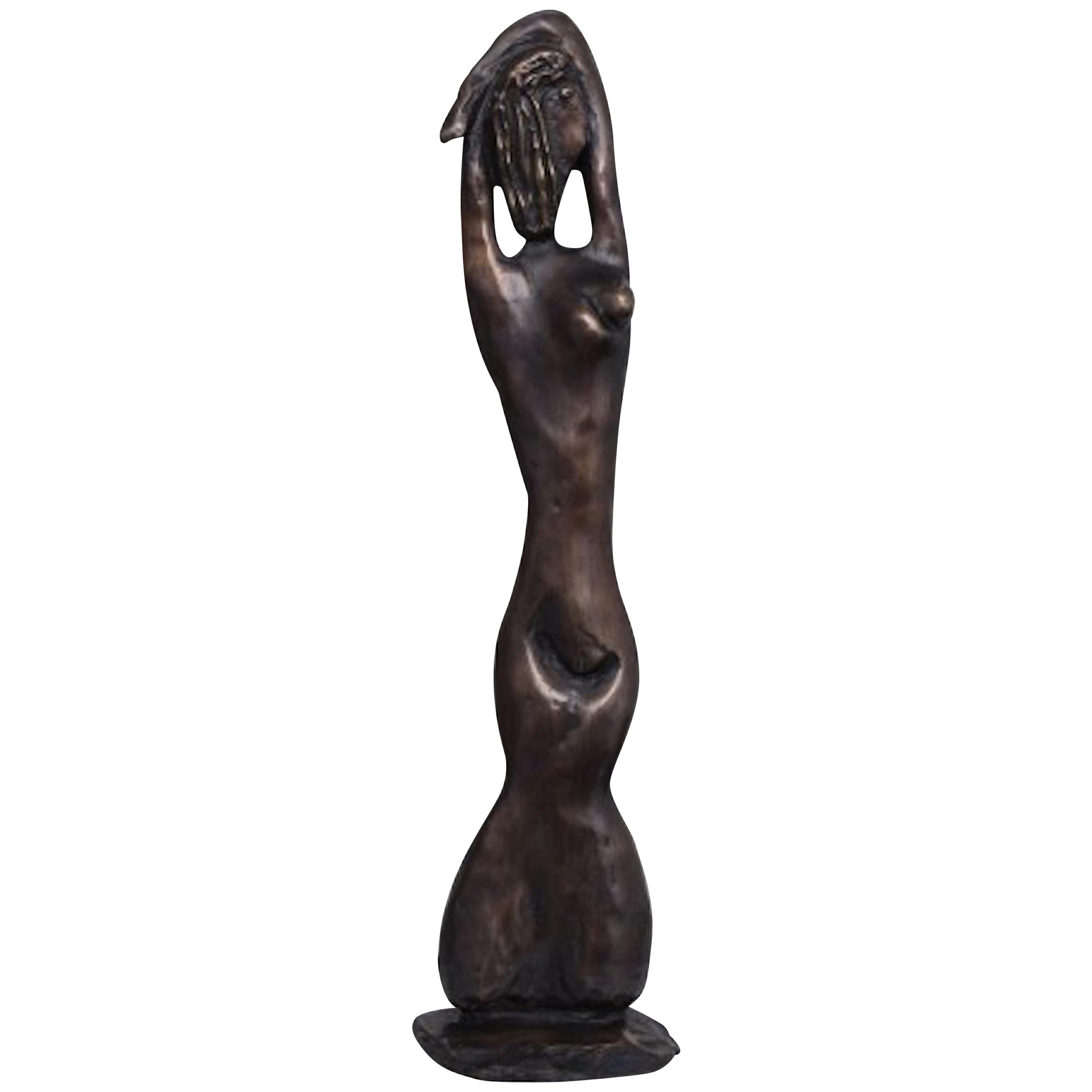 'Nude' , One of a kind bronze sculpture 