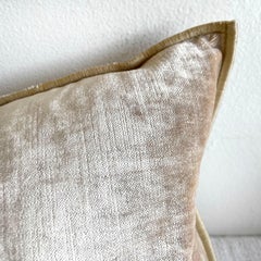 Nude French Velvet Lumbar Pillow