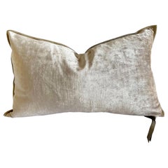 Nude French Velvet Lumbar Pillow