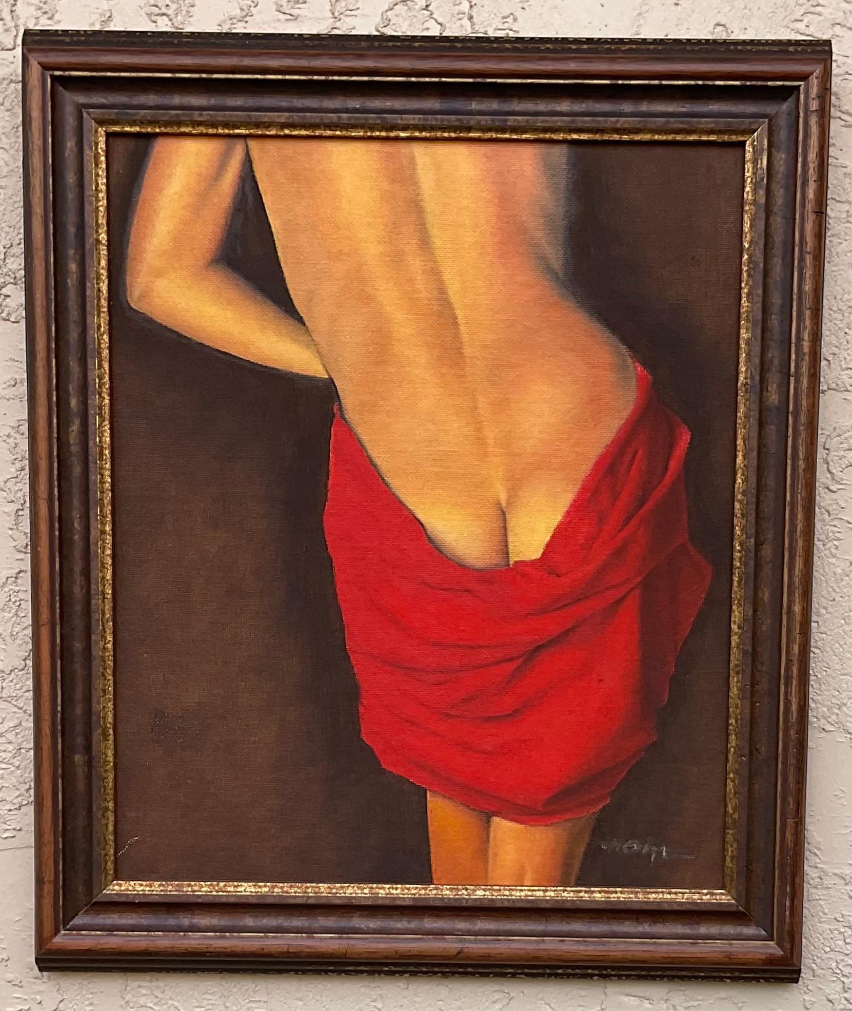 Nude From The Back Oil Painting  For Sale 4