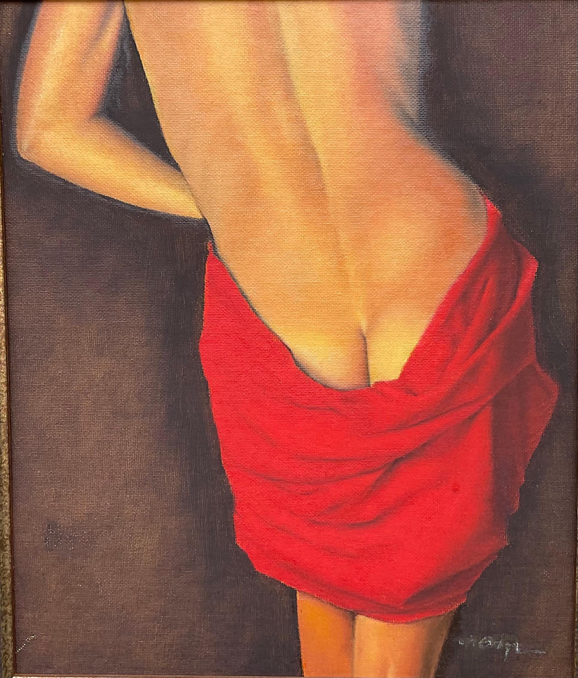 American Nude From The Back Oil Painting  For Sale