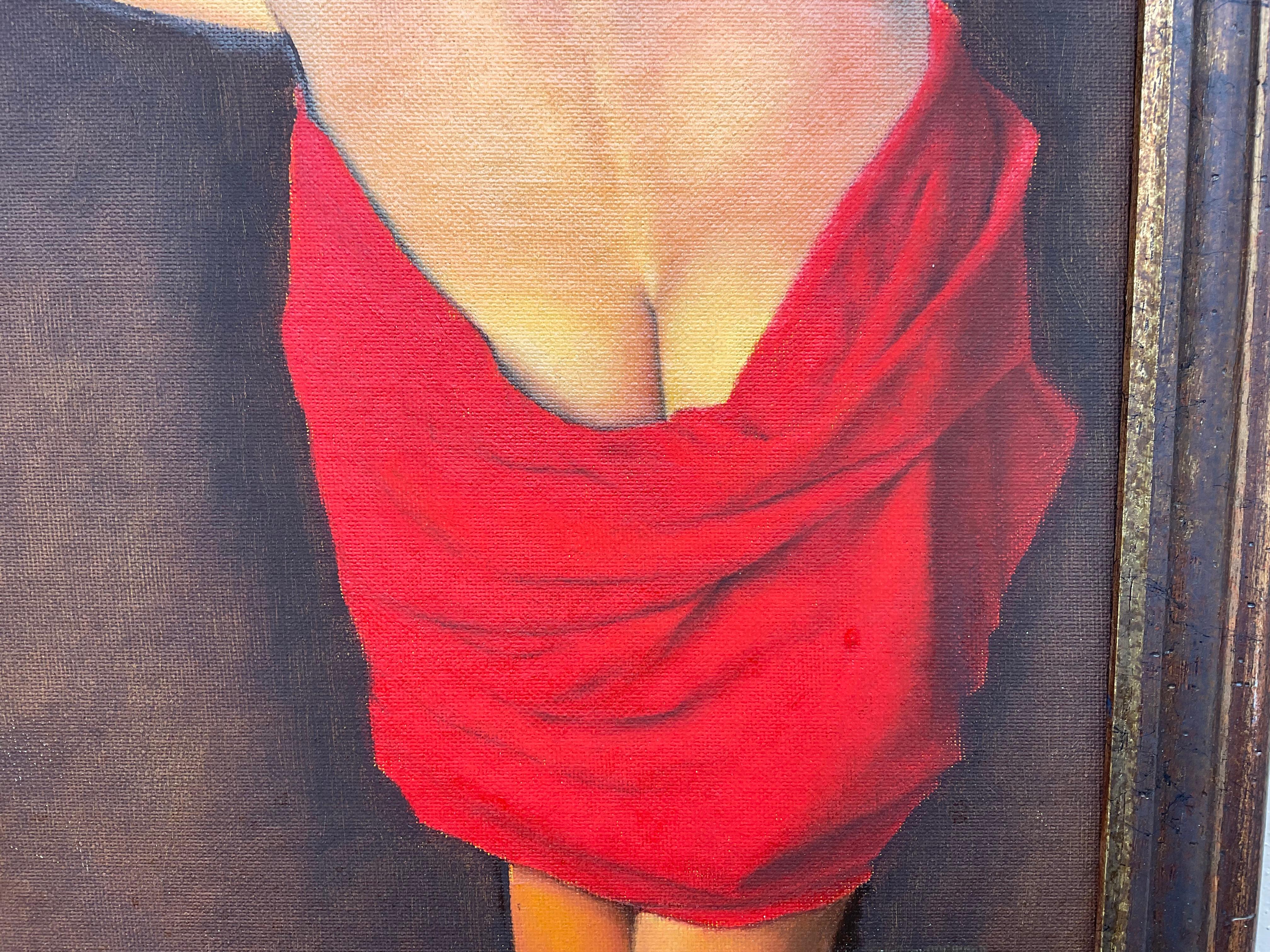 Nude From The Back Oil Painting  In Good Condition For Sale In Delray Beach, FL
