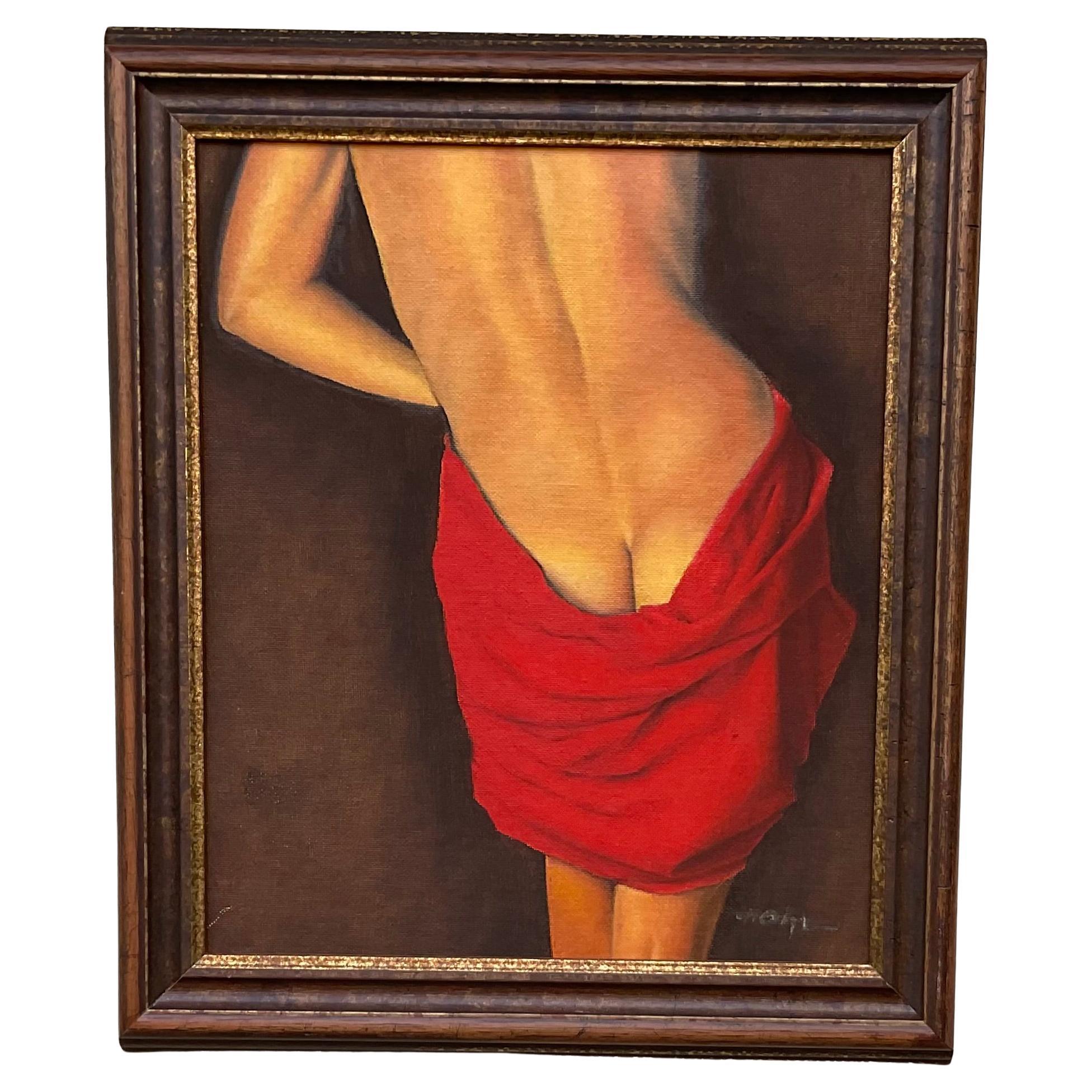 Nude From The Back Oil Painting  For Sale