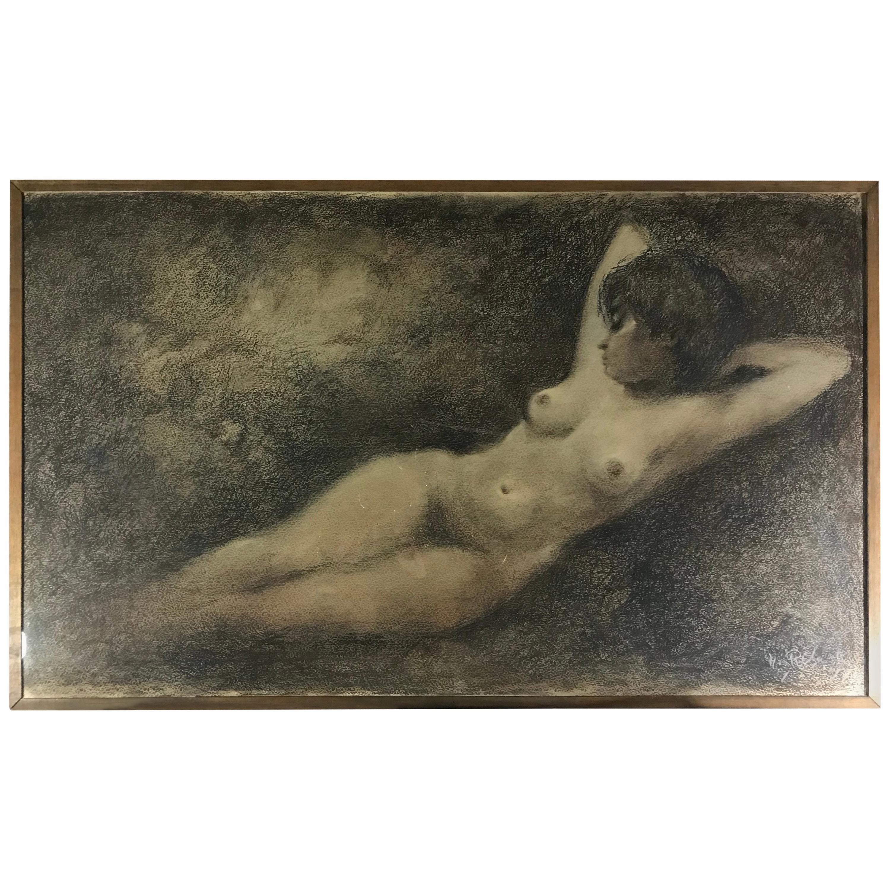 Nude in Pastel For Sale