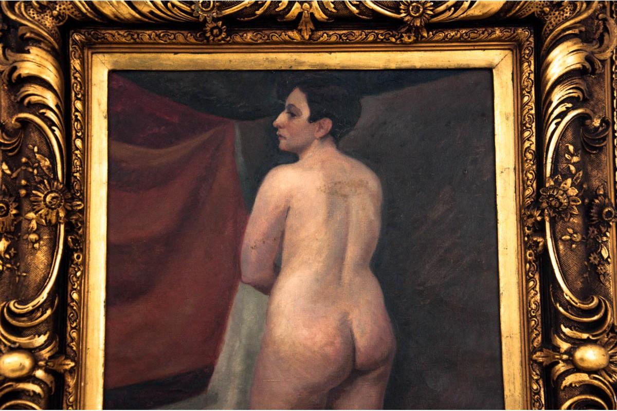 Polish Nude, Józef Krzyżański '1898-1987', 1929, Oil on Canvas For Sale