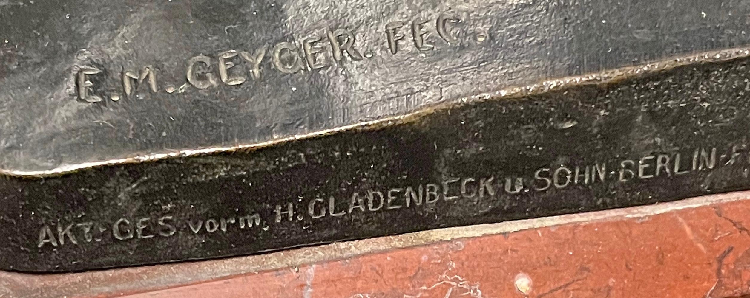 „ Männlicher Bogenschütze“, Bronze von Geyger, Originalverkauft von Kaiser Wilhelm II im Angebot 3