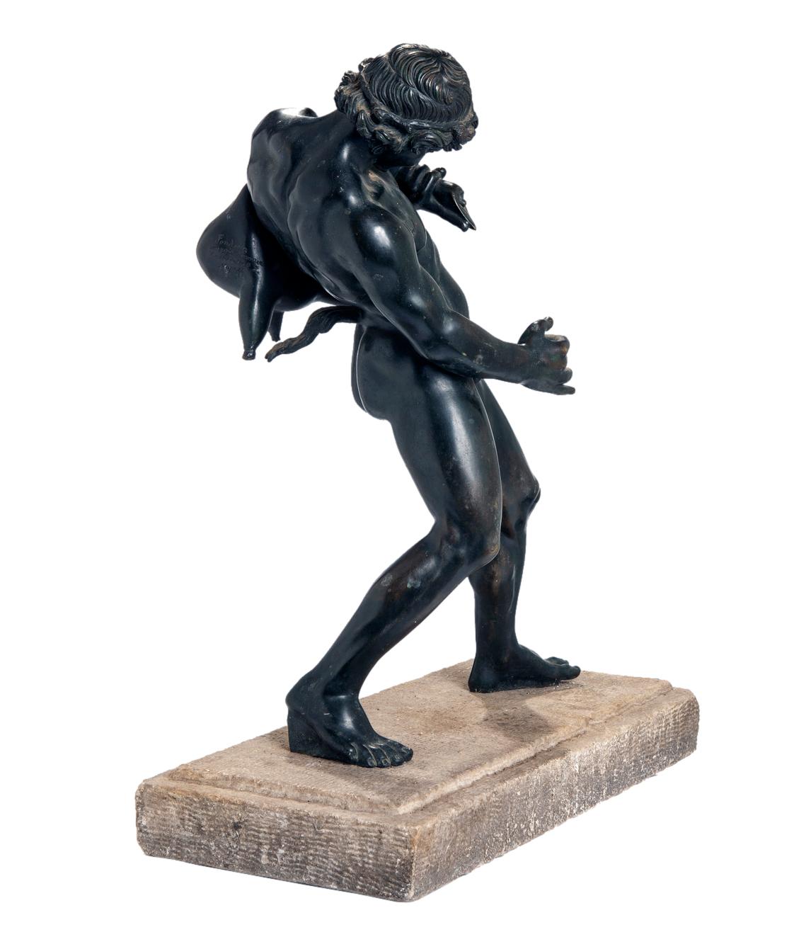 Renaissance Nude Male Bronze Sculpture Fountain  For Sale