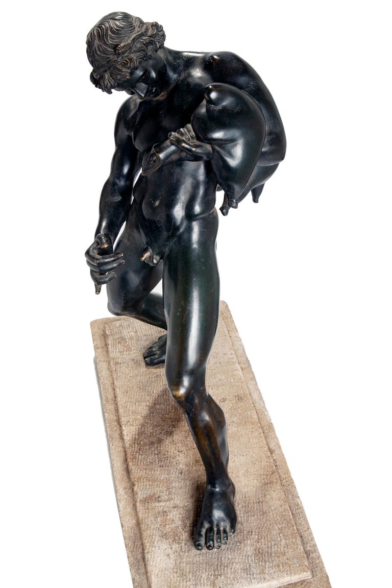 Nude Male Bronze Sculpture Fountain  For Sale 1
