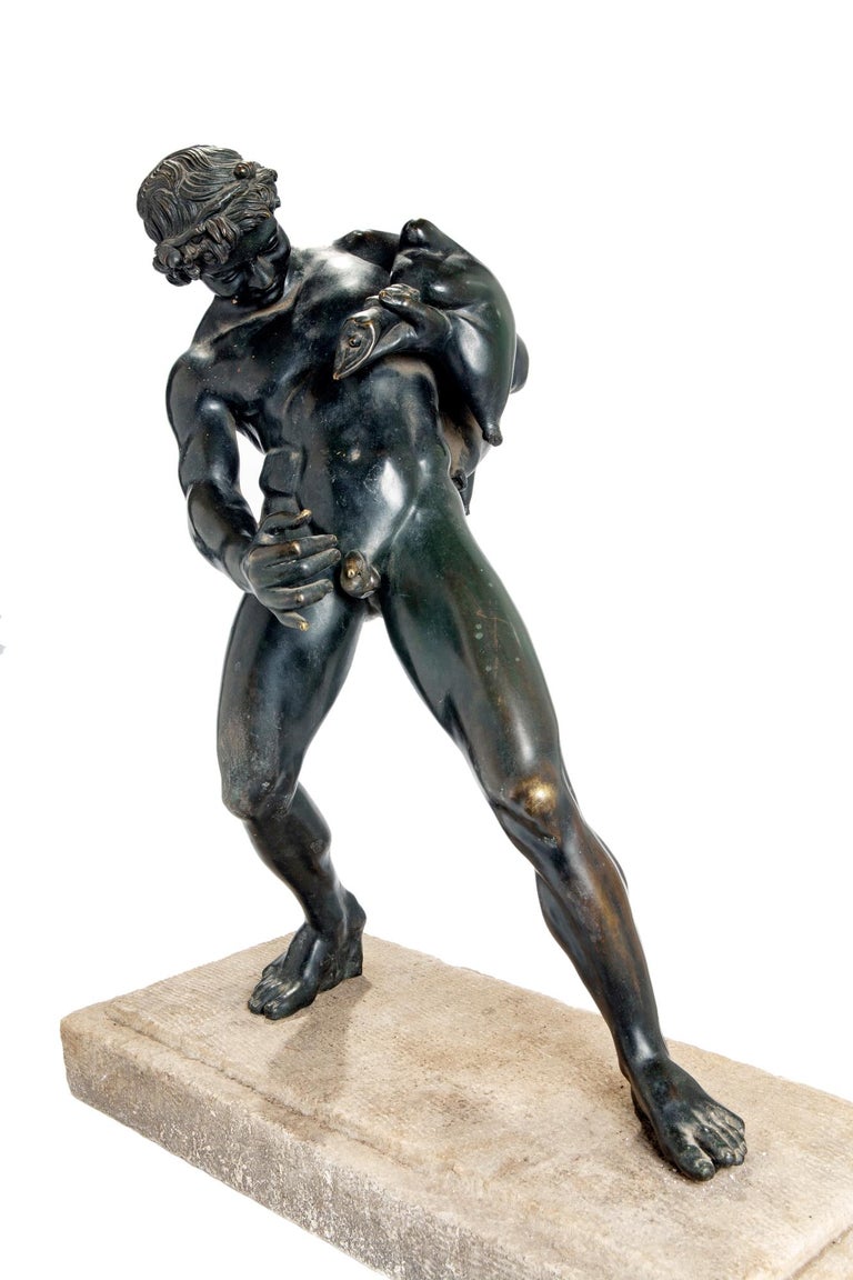 Nude Male Bronze Sculpture Fountain  For Sale 2