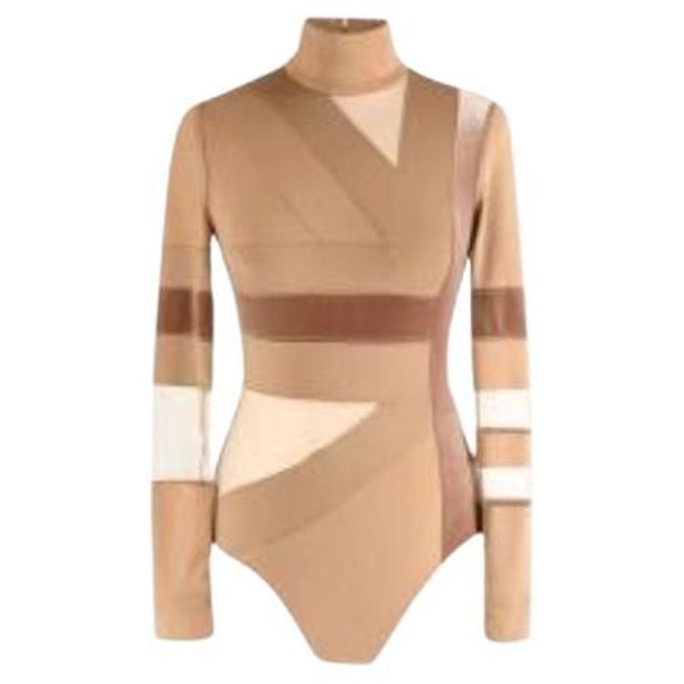nude mesh and velvet body For Sale at 1stDibs