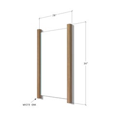 Nude Mirror Frame in White Oak custom for Field and Form