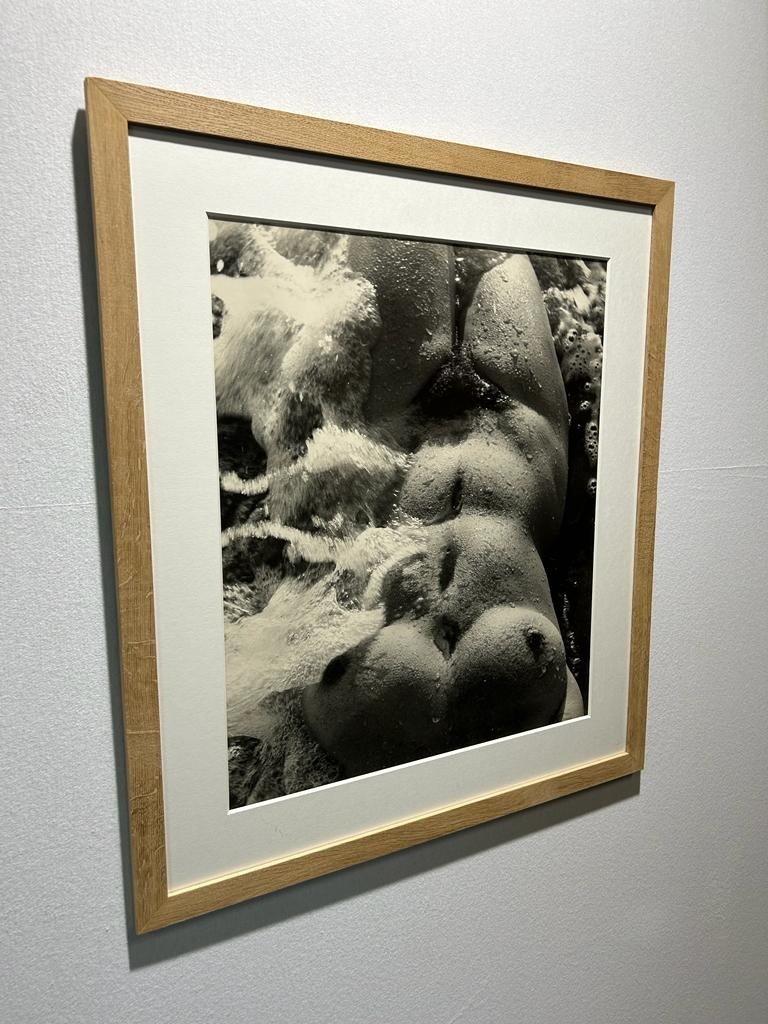 Lucien Clergue 
Nu de la mer, 1958 
Numbered out of 20. 
Signed and numbered on the back. 
Clergue workshop stamp.
 Dimensions 59.5 x 49.4 cm 
Framing Frame with museum glass Dimension of the framed work 77 x 68 cm