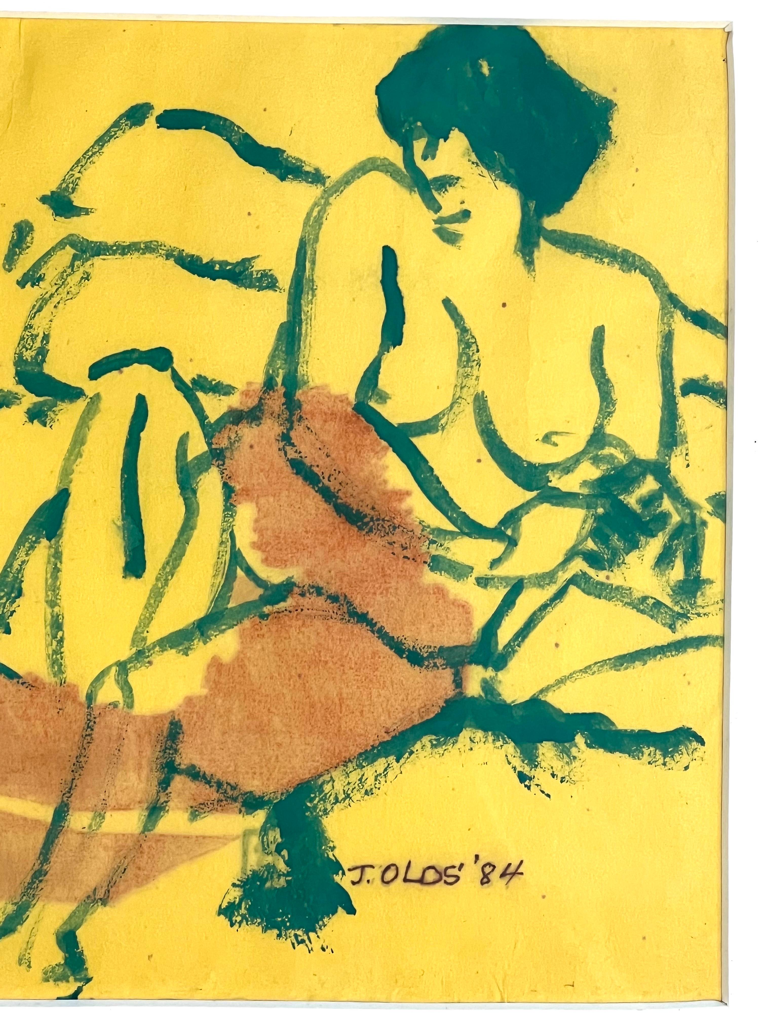 American Nude on Couch by Jean Olds