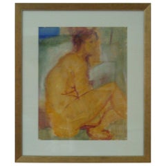 Vintage Nude Painting by Italo Botti