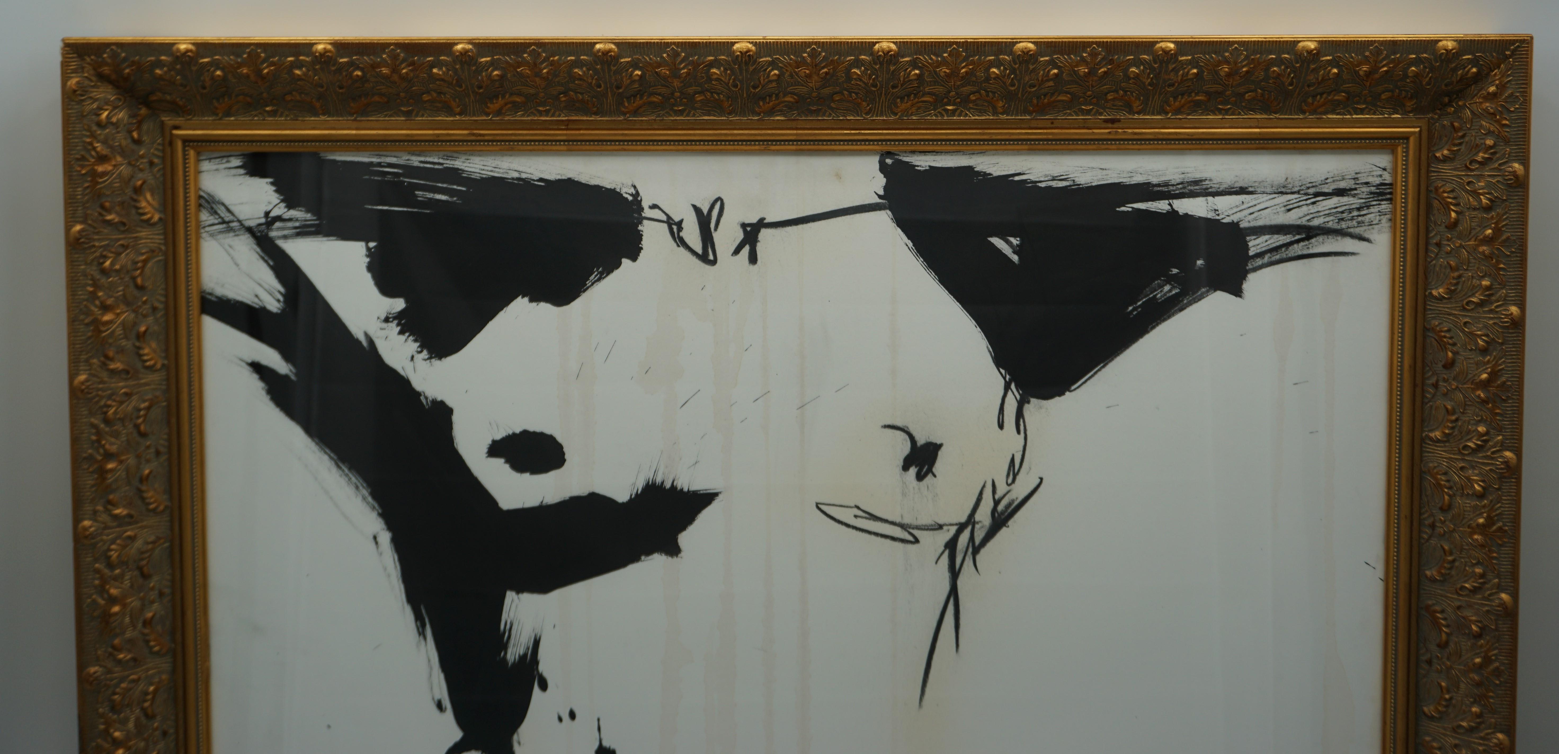 Nude Painting by Jenna Snyder-Phillips, 2012, with Gold Frame, Sumi Ink on Paper 4