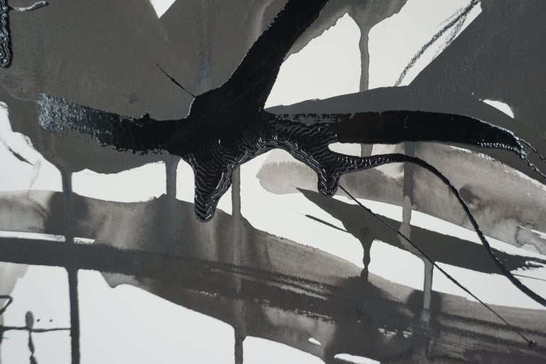 Nude Painting by Jenna Snyder-Phillips, Black Ink on Paper, No Frame