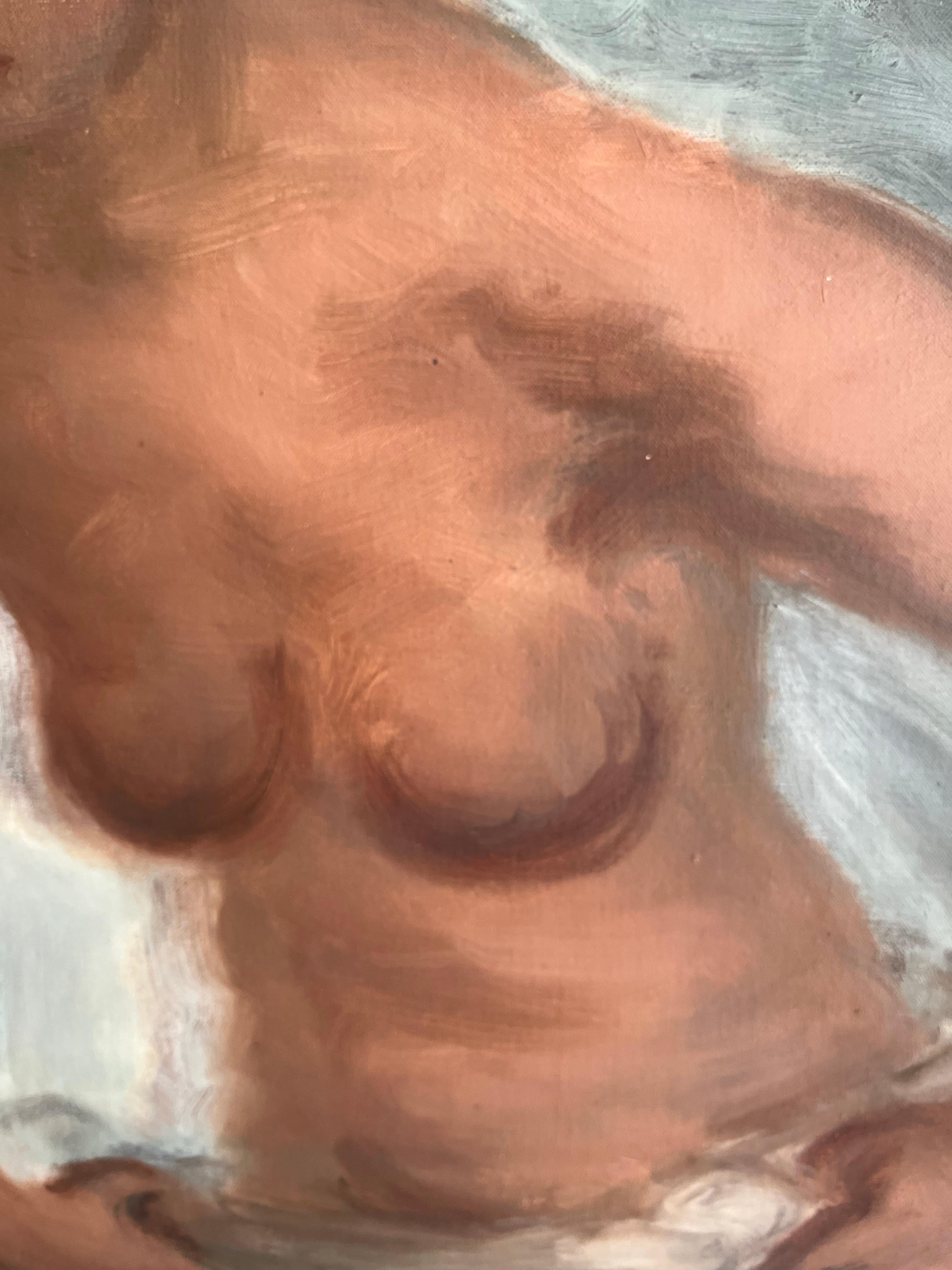 Painted Nude painting Elsie Farleigh For Sale