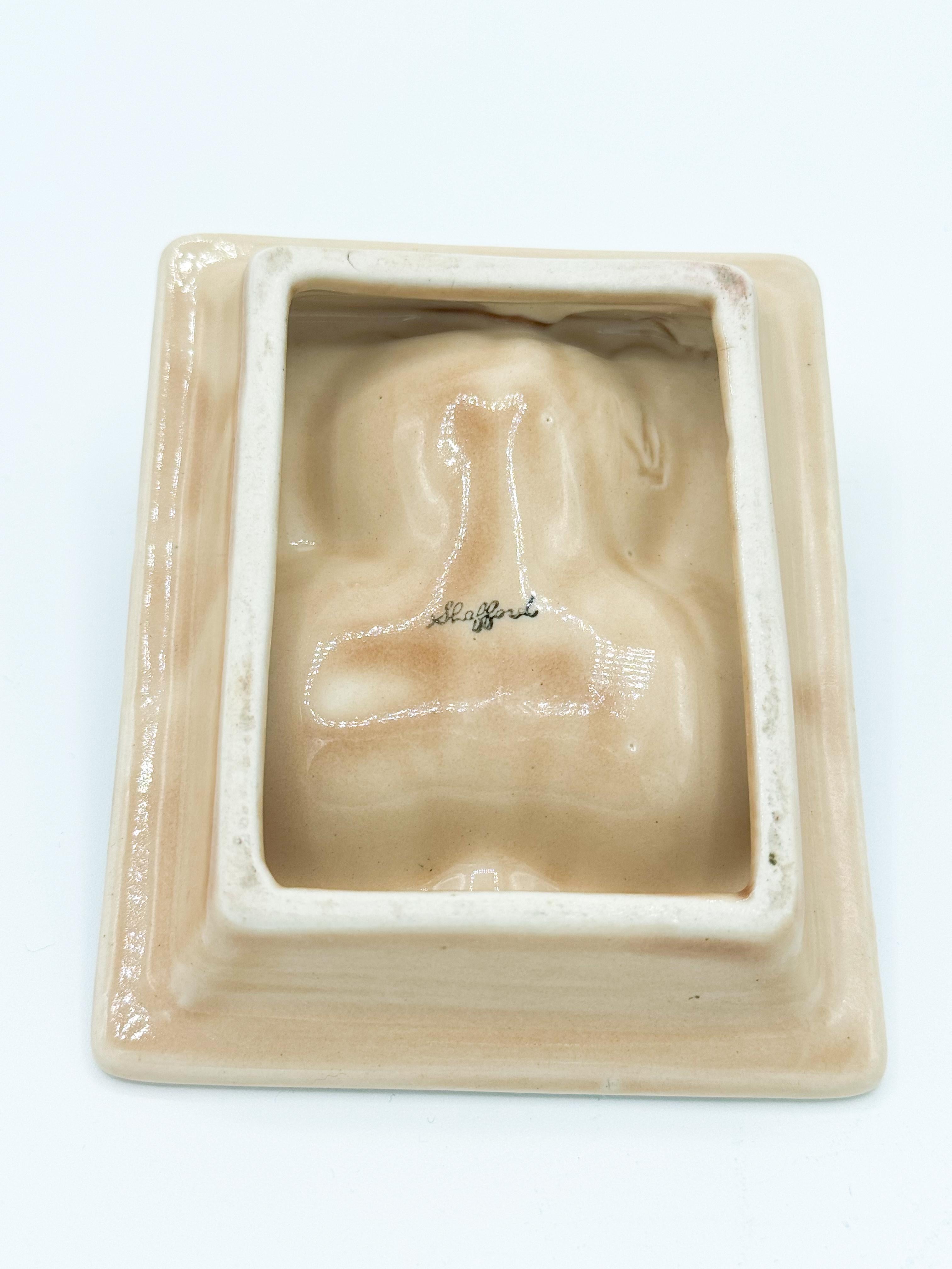 Nude Pin up Ceramic Deck Aces Card Ashtray Club Ashtray by Stafford Japan 1