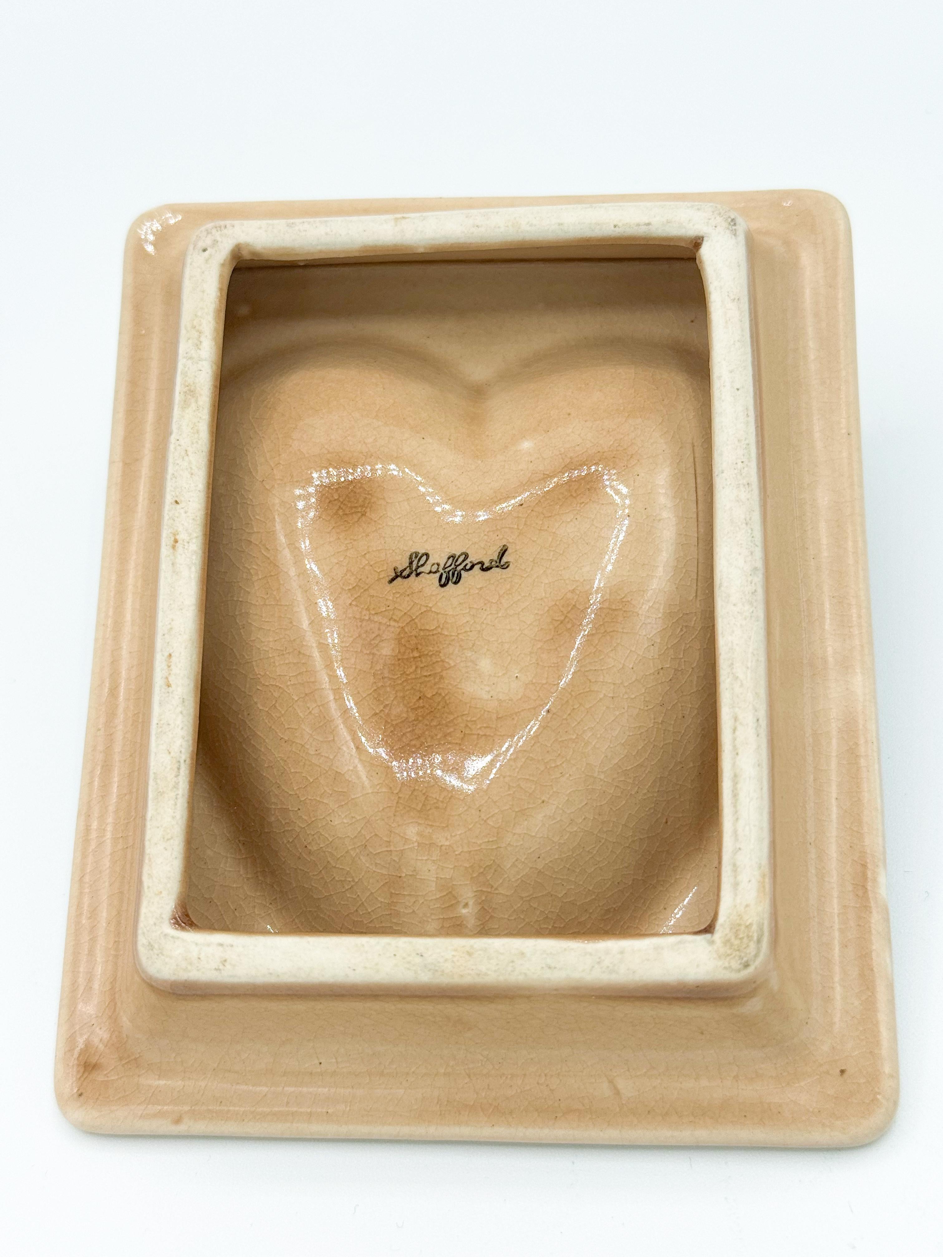 Nude Pin up Ceramic Deck Aces Card Ashtray Heart Ashtray by Stafford Japan 1