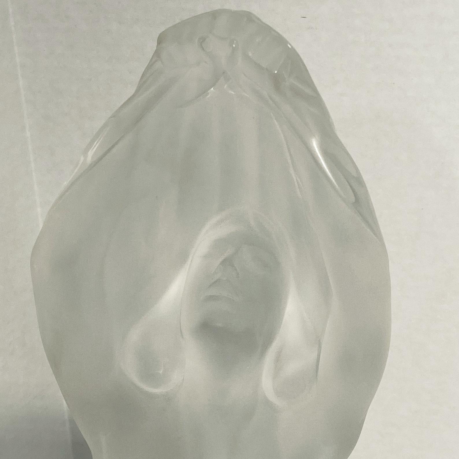 American Nude Seated Female Lucite Sculpture