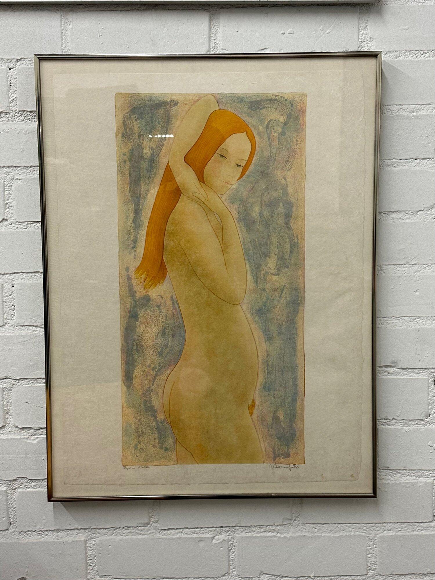 Nude signed lithograph In Good Condition For Sale In Los Angeles, CA