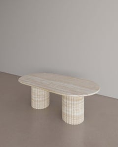 Nude Travertine Antica Coffee Table by the Essentialist