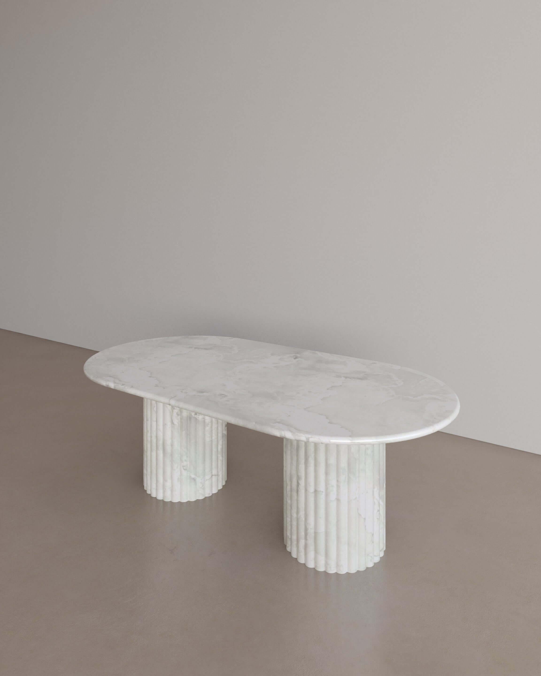 Australian Nude Travertine Antica Coffee Table by the Essentialist For Sale