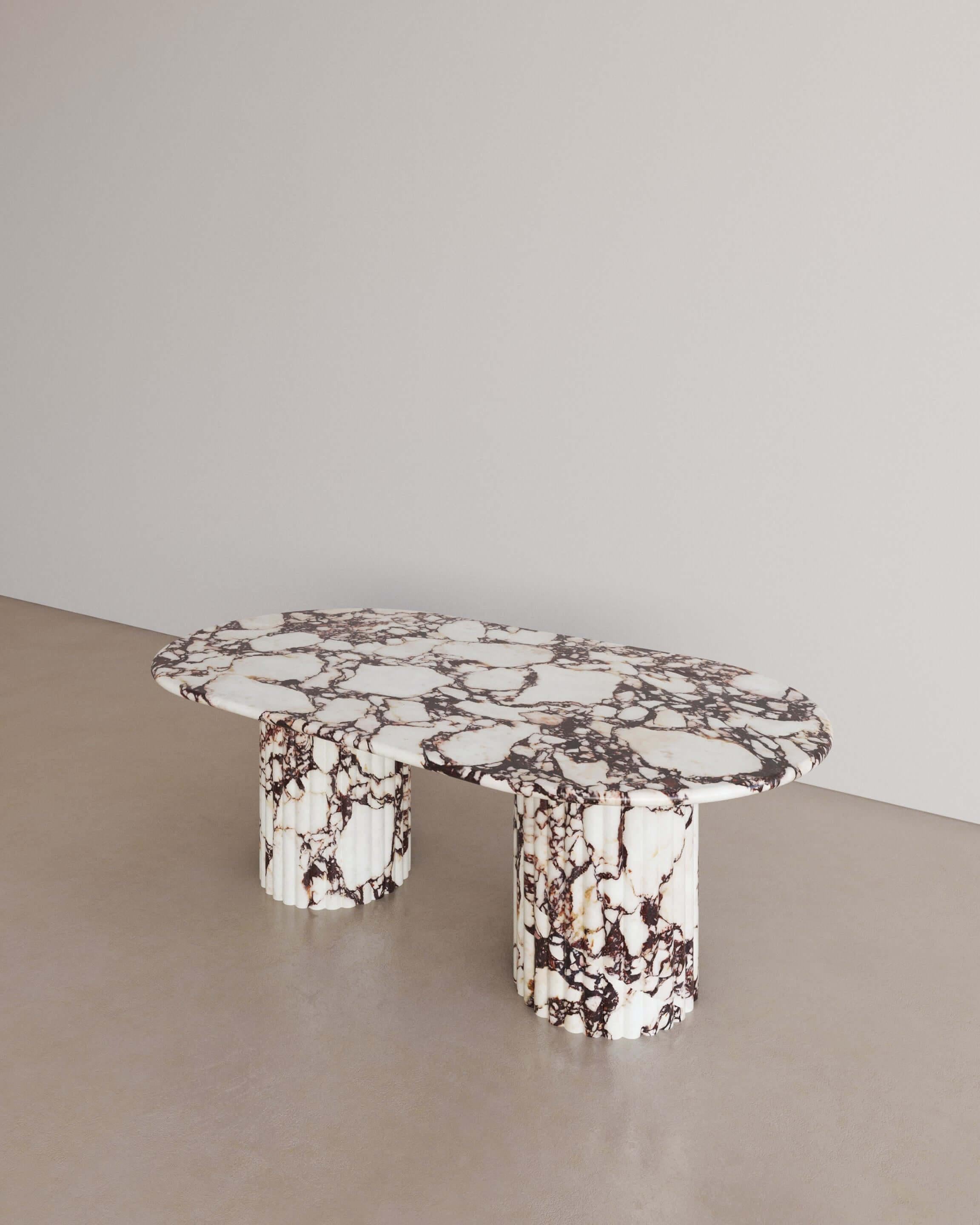 Nude Travertine Antica Coffee Table by the Essentialist In New Condition For Sale In ROSE BAY, AU