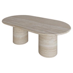 Nude Travertine Voyage Coffee Table I by the Essentialist