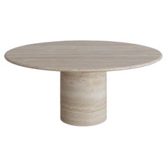 Nude Travertine Voyage Coffee Table II by the Essentialist