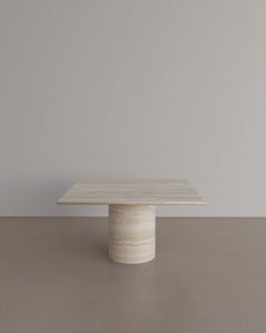Nude Travertine Voyage Coffee Table III by the Essentialist