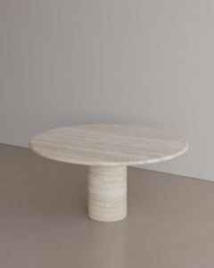 Nude Travertine Voyage Dining Table i by the Essentialist