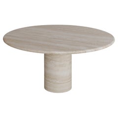 Nude Travertine Voyage Dining Table i by the Essentialist