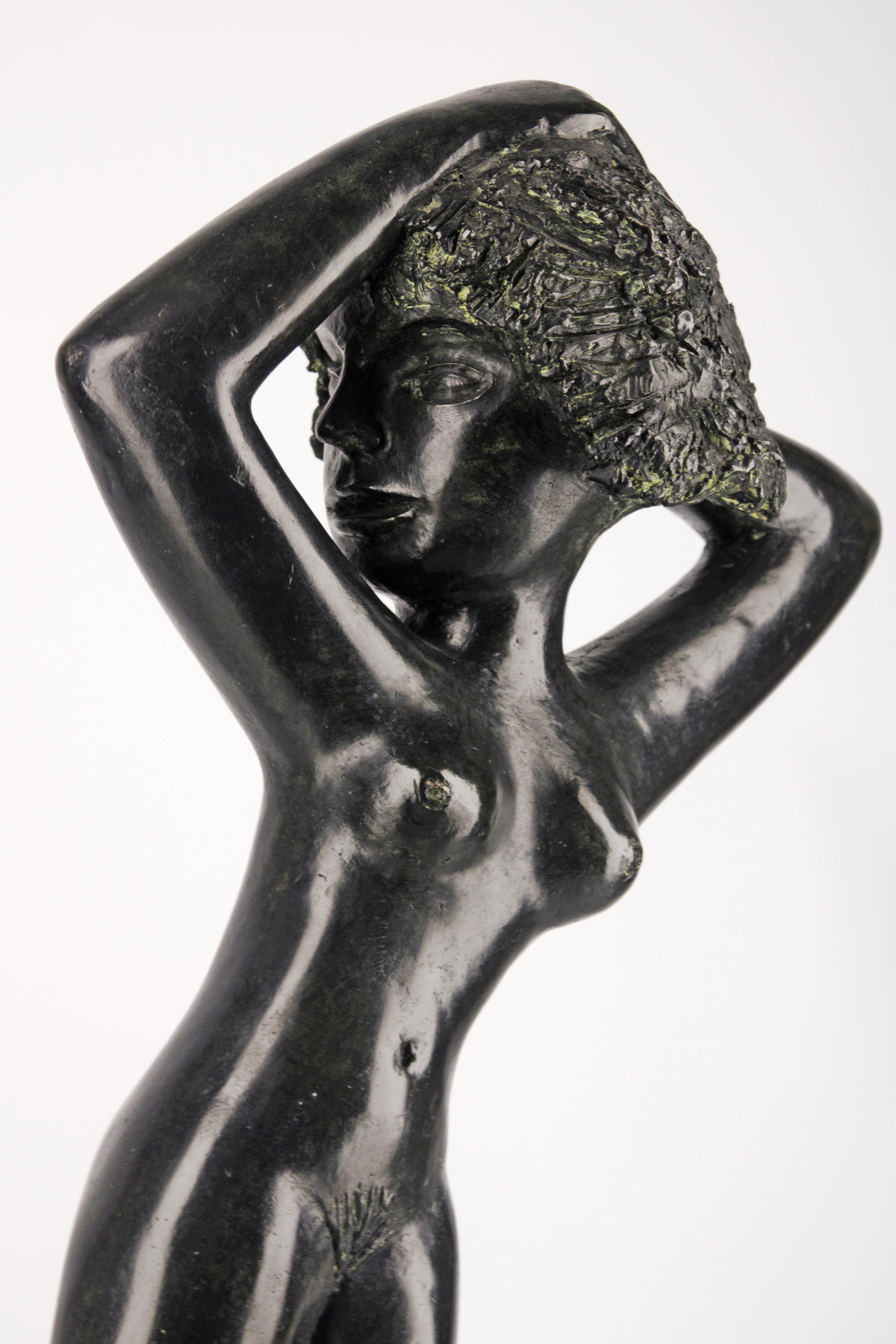 nackte Frau Bronzeskulptur Mariano Pages im Zustand „Gut“ im Angebot in Buenos Aires, Argentina