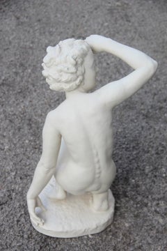 Nude Woman in Bisquit Art Deco 1930 German Manufacture Carl Werner Artist White