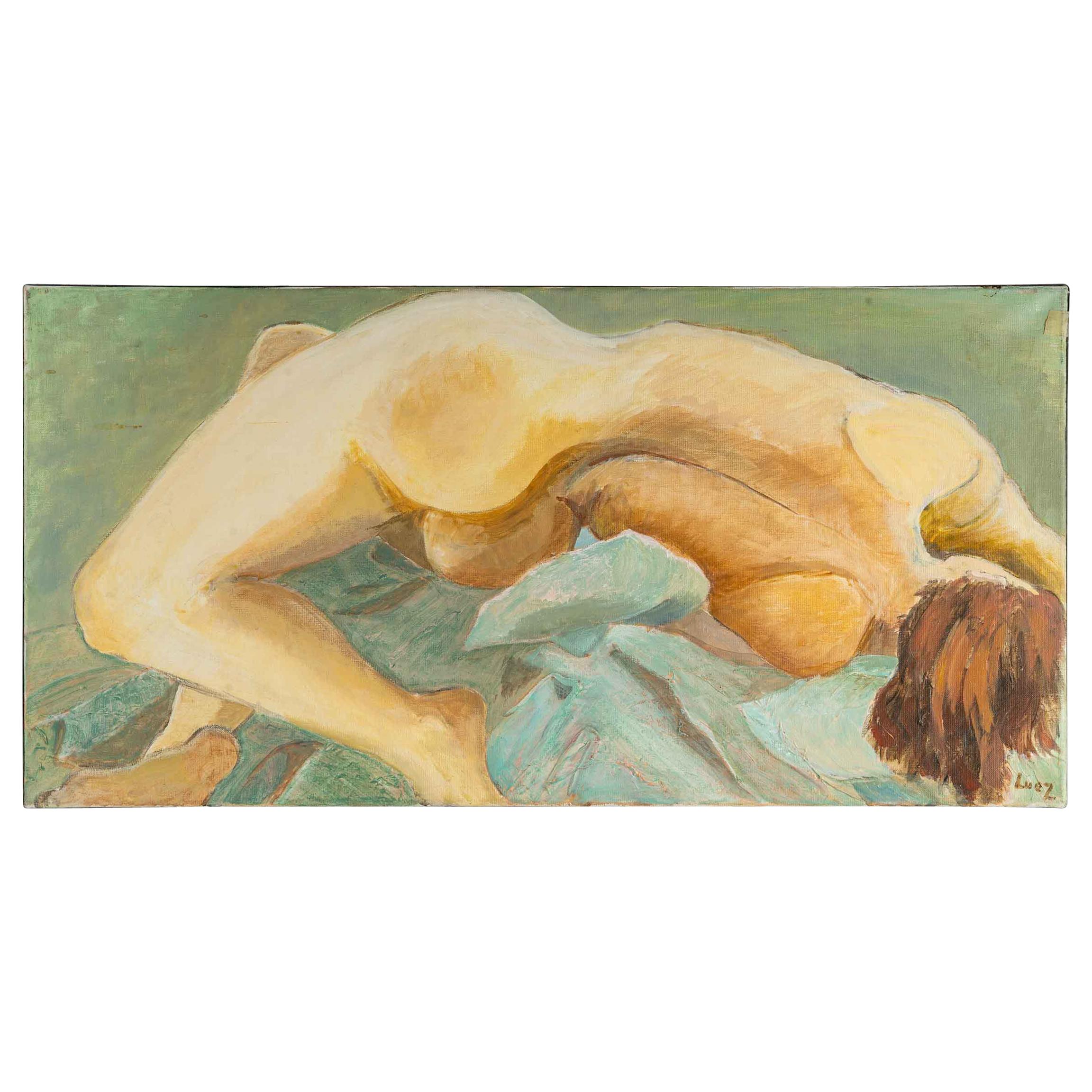 Nude Woman Lying Back, 20th Century For Sale