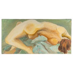 Donna nuda sdraiata, 20° secolo