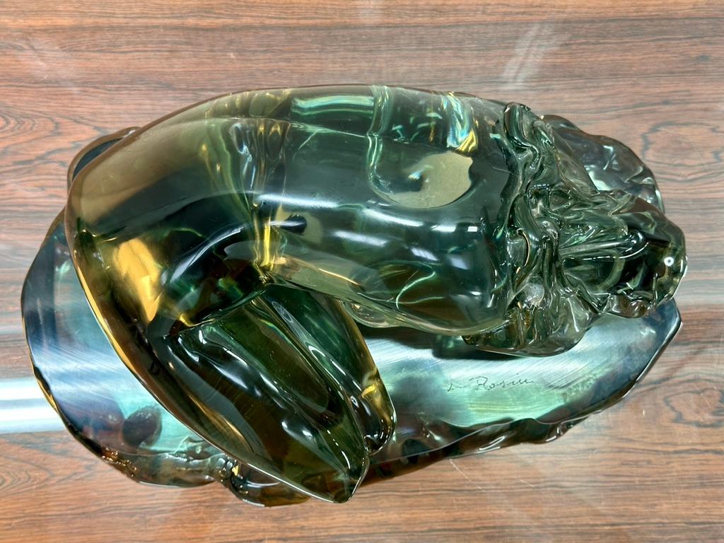 Femme nue sur un piédestal par Loredano Rosin 1970. Seguso glassworks Murano en vente 5