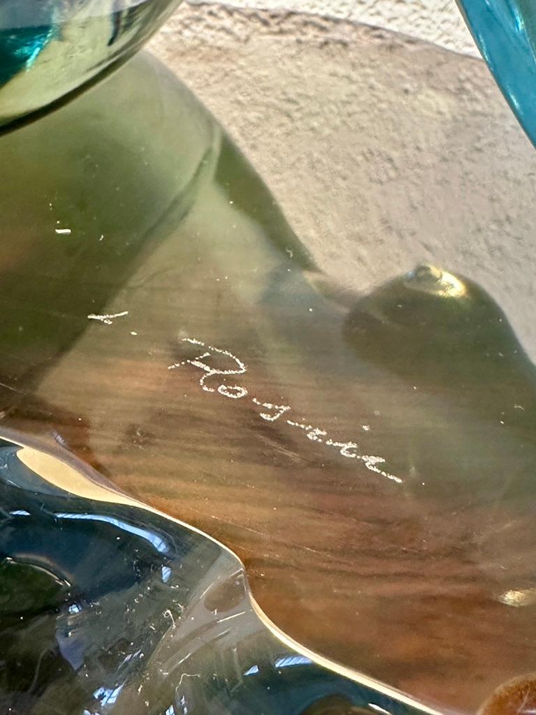 Fin du 20e siècle Femme nue sur un piédestal par Loredano Rosin 1970. Seguso glassworks Murano en vente